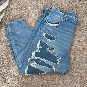 American Eagle Curvy High Rise Patched Jegging - Cozy Next Level Stretch